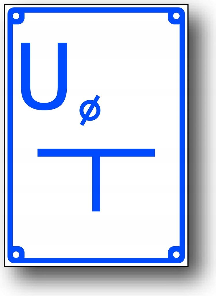 TODW-6 SIGN U Orientierungsschild ERDUNGSANSCHLUSS