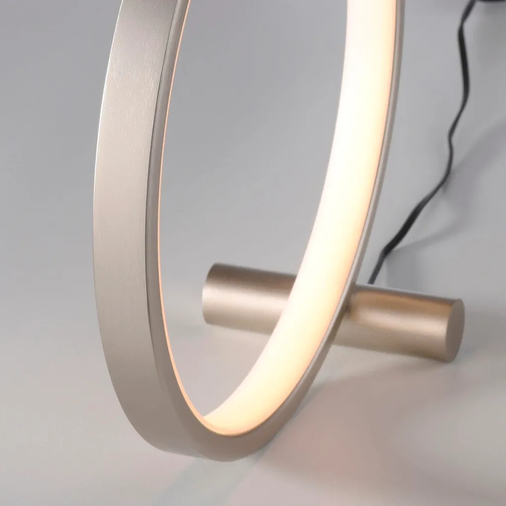 Lampada Scrivania LED Argento 25,5 cm | Luce Metallo Resistente - 5