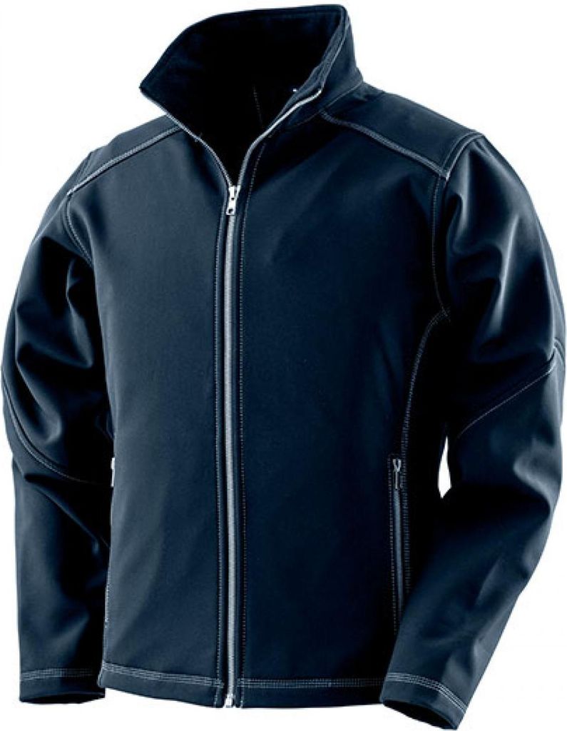 Result WORK-GUARD R455F | Damen Treble Stitch Softshell Jacket, wasserdicht - Farbe: Navy - Größe: XS