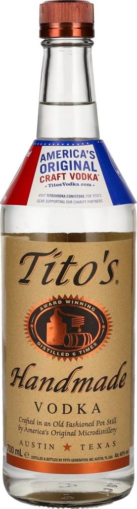Tito's Handmade Vodka 40% Vol. 0,7l Image du produit 