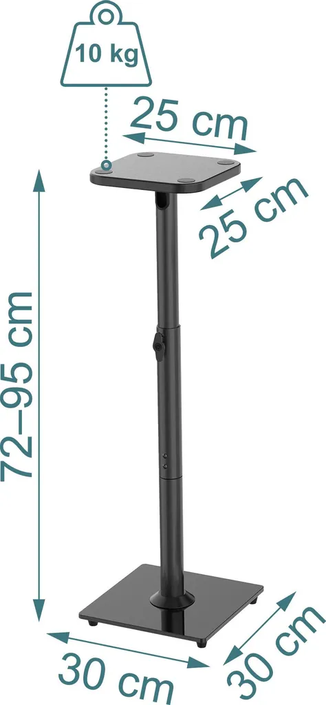 Éliminez les Vibrations avec ces Supports d'Enceintes Ajustables x2 - 4