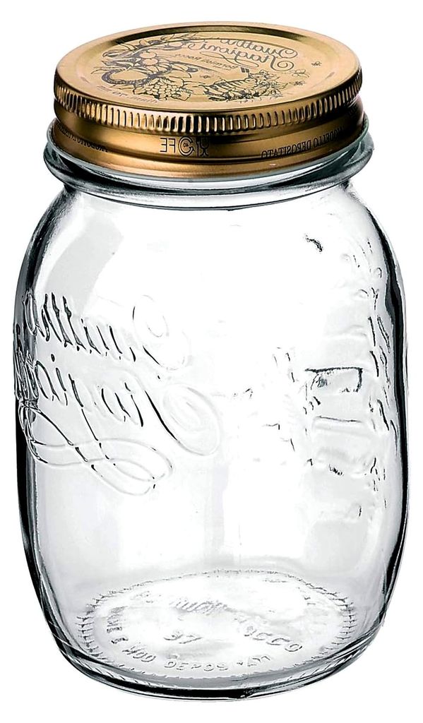 Quattro Stagioni Marmeladen- und Einmachgläser 500 ml (mit Schraubdeckel ø 70 mm, 12 Gläser)