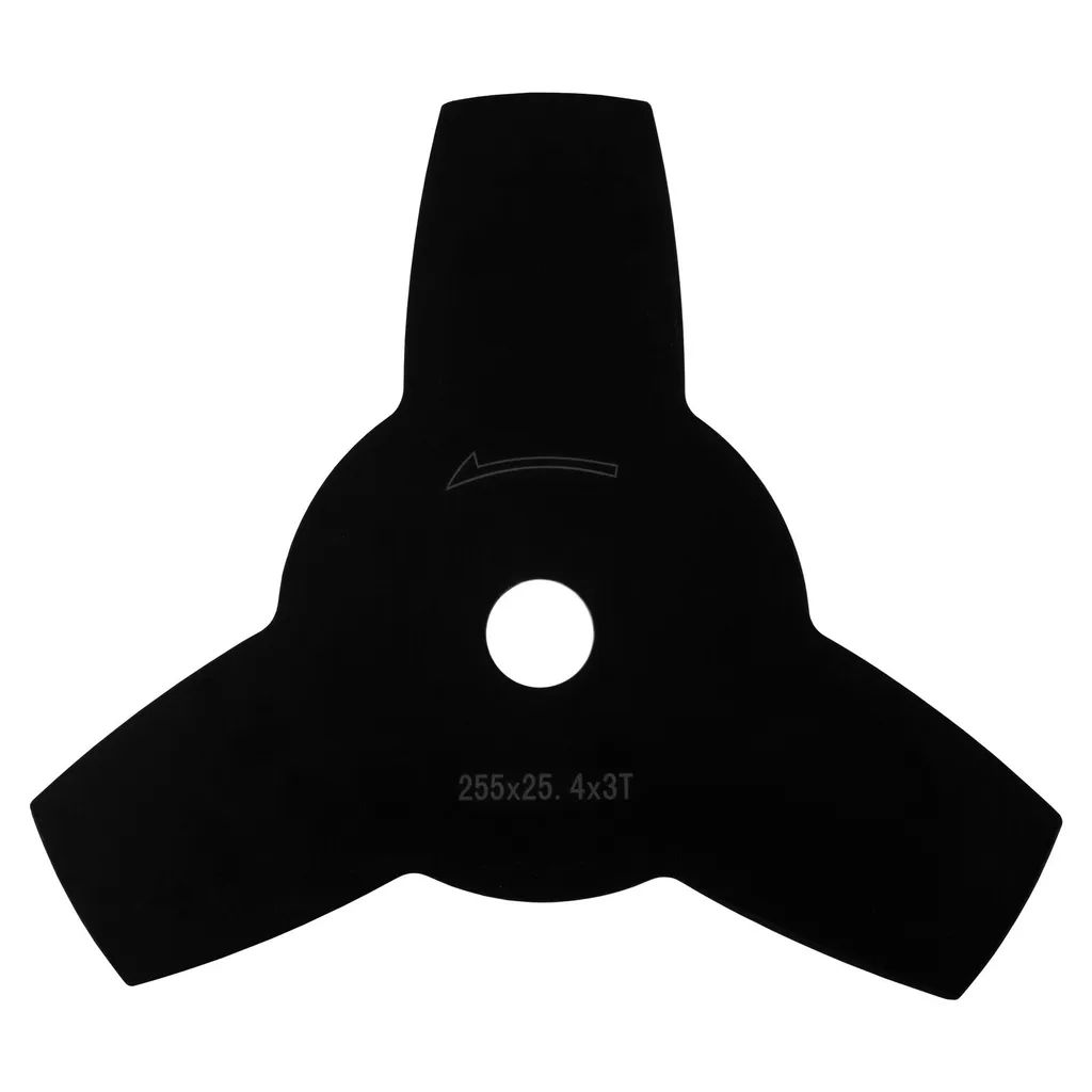 Lama Decespugliatore EBERTH 255mm 3 Denti Acciaio Inox Mulching