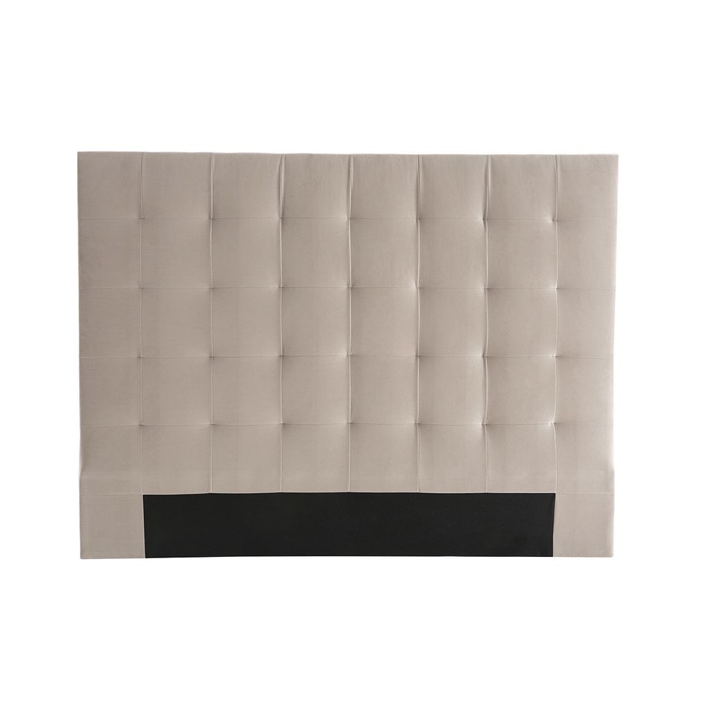 Miliboo - Bettkopfteil gepolstert in Taupe 160cm HALCIONA