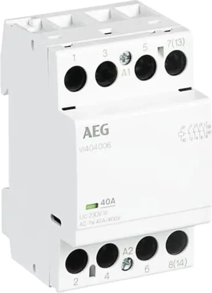 Contacteur Modulaire AEG 40A 4NO 230V VI404006230V Série Installation