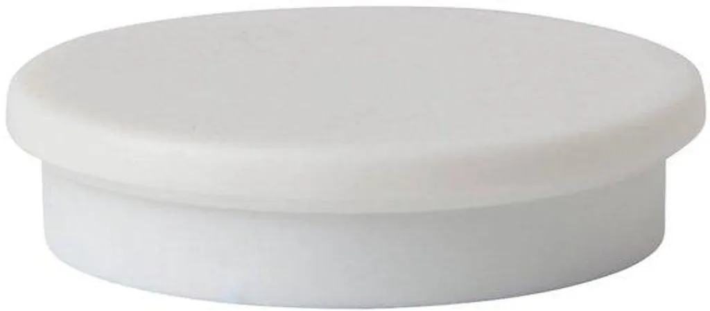 Lot de 10 aimants de bureau blancs 30 mm pour tableau magnétique