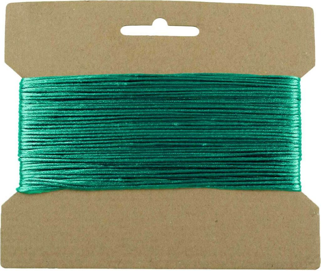 25m Satinschnur Flechtschnur Satinkordel Kumihimo, 1 o. 2mm Durchmesser Farbwahl