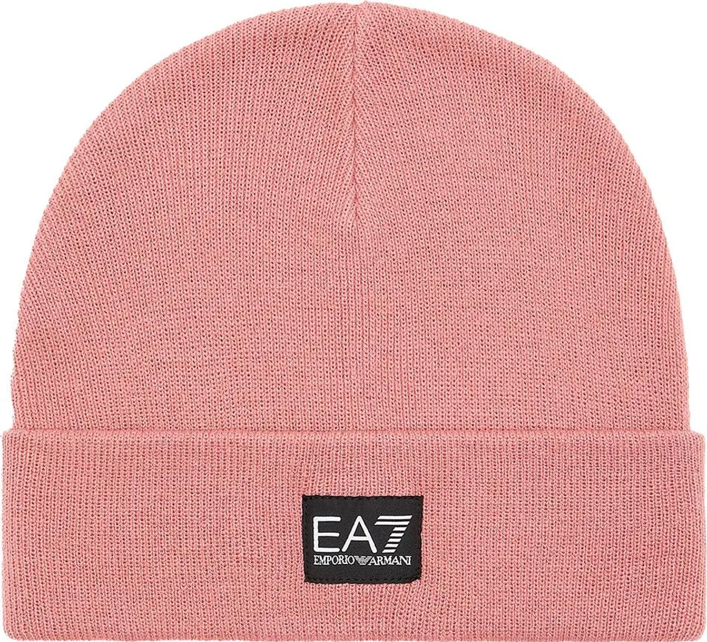 Bonnet EA7 7y000044 maille thermique rose junior taille M doux et chaud