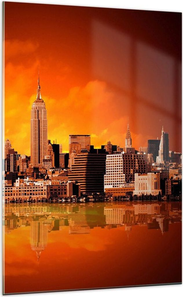 Bilder auf glas - Einteilig - Amerika architektur straße tourismus - 70x100cm - Glasbilder - Wandbilder - Bilder - Wanddekoration aus Glas - Glas ...