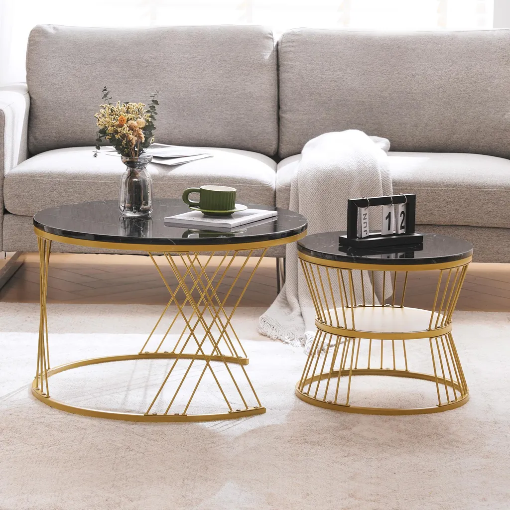 Table Basse Moderne Noire : La Solution Stable et Design pour votre Salon