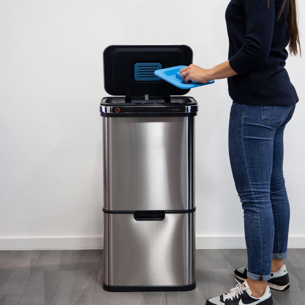 SVITA Sensor-Mülleimer 60L Aktivkohle- und Produktbild 8
