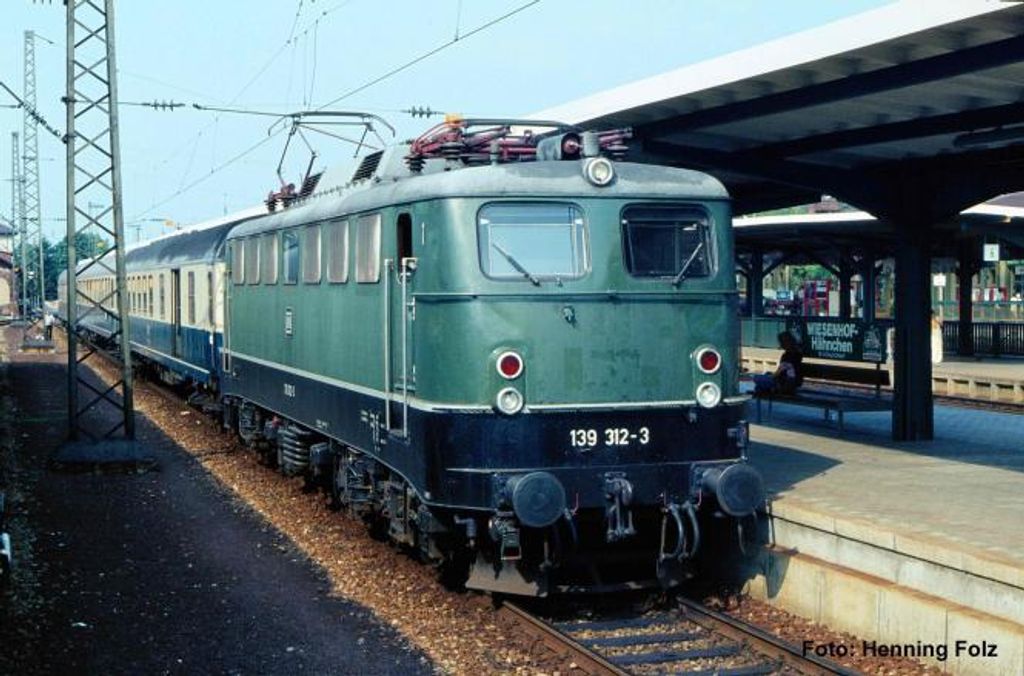 Piko E-Lok/Sound BR 139 grün DB IV + PluX22 Dec. 21790