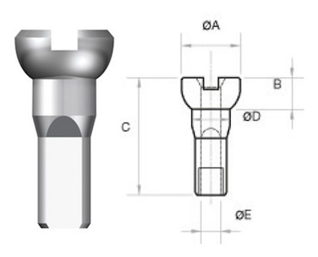 Sapim Polyax Messing Nippel12mm Silber 100 Stk.