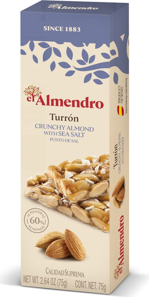 El Almendro Turron al Punto de Sal amandes grillées au Image du produit 