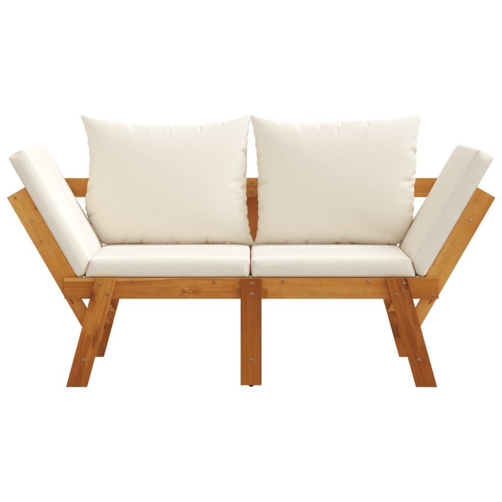 "im Sonderangebot"Gartenbank - CLORIS - Terassenbänke/Parkbank bis 240 Kg, mit Kissen 2-in-1 Massivholz Akazie - (160-205)x74x66 cm DEMöbel 3018602