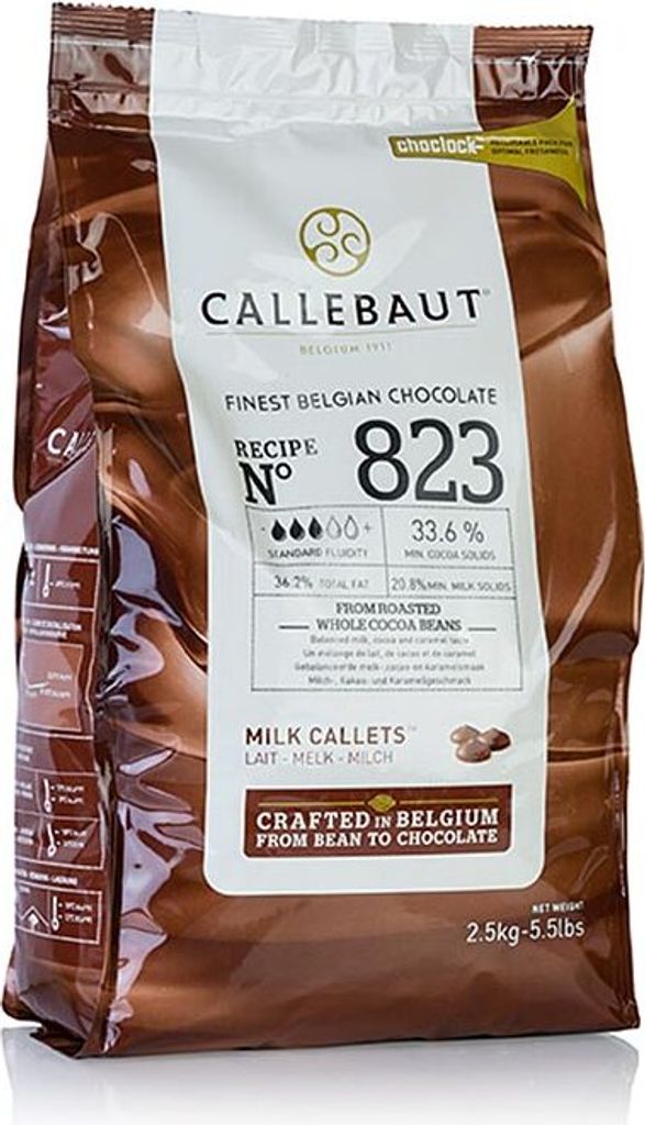 Callebaut Vollmilch, Callets, 33% Kakao - 2,5kg