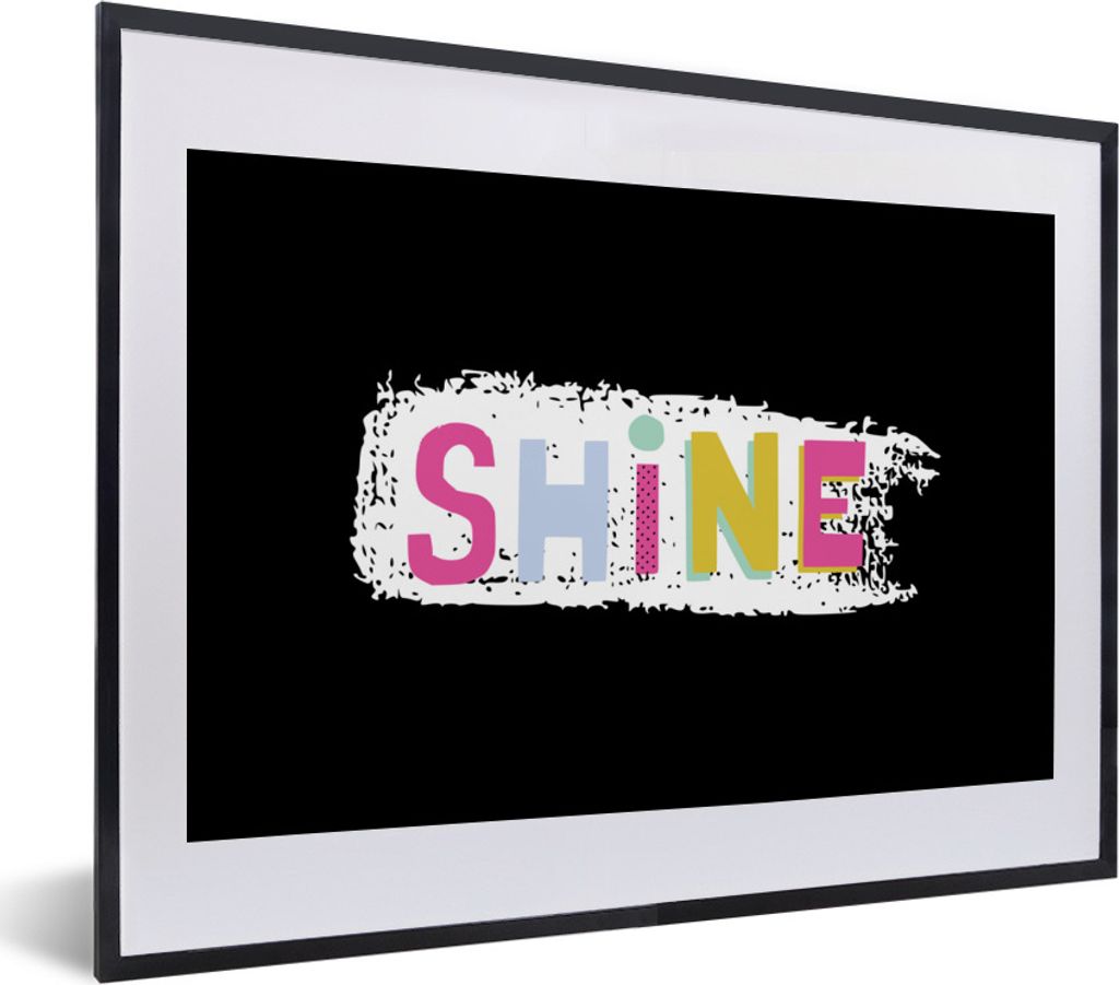 MuchoWow Gerahmtes Poster Sommer - Zitat - Blau 40x30 cm - Poster mit Schwarzem Bilderrahmen Wandposter Rahmen Foto Bilder - Bilderrahmen - Poste...