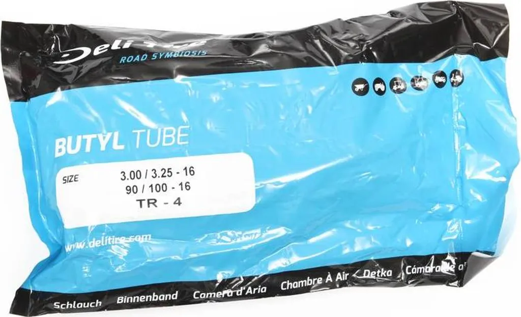 Chambre à air Tube 3.00/3.25-16 type TR-4 pour pneus 90/100-16 moto