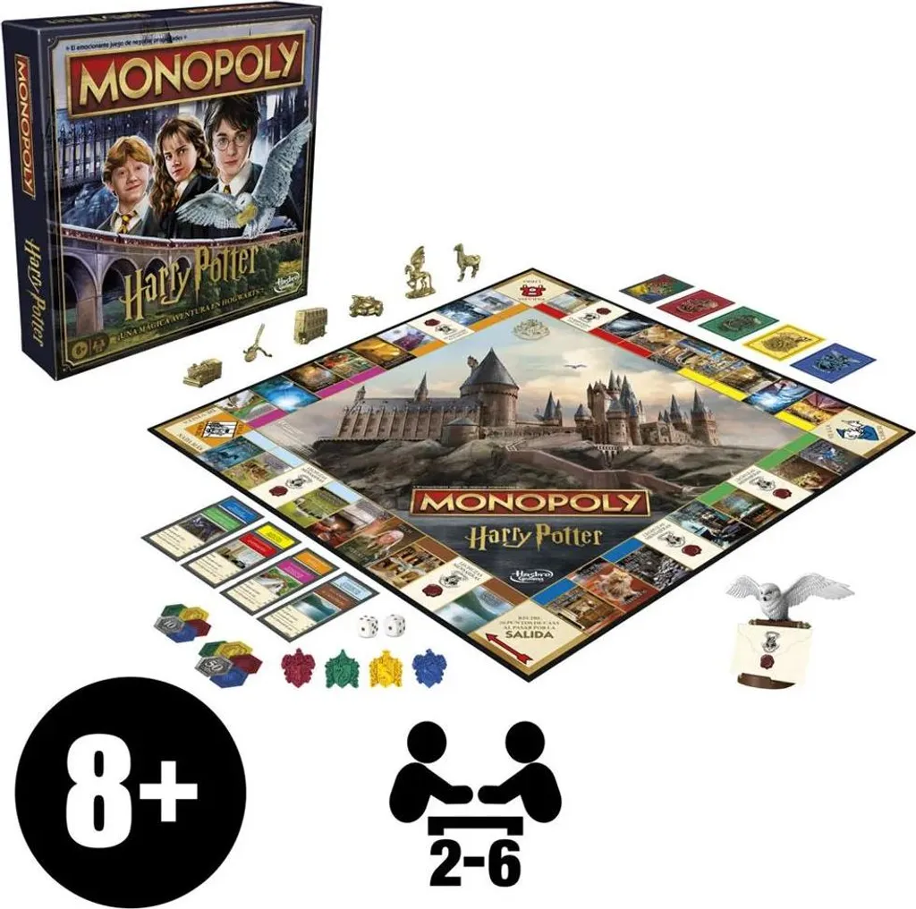 Jeu de Société Monopoly Harry Potter Version Espagnole Accessoire Luxe - 5