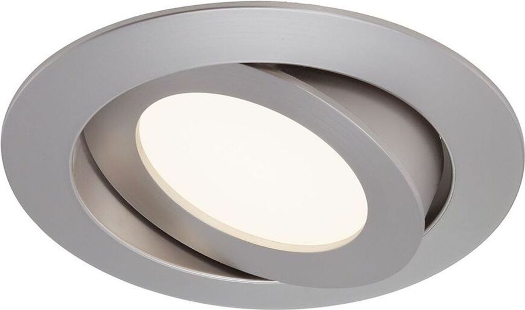 LED Einbauleuchte, Ø 10,6 cm, 4,8 W, Matt-Nickel, Briloner Produktbild 
