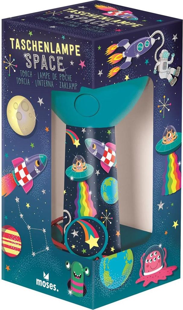moses. Space Kinder-Taschenlampe, aufladbar, robust, 3 Produktbild 
