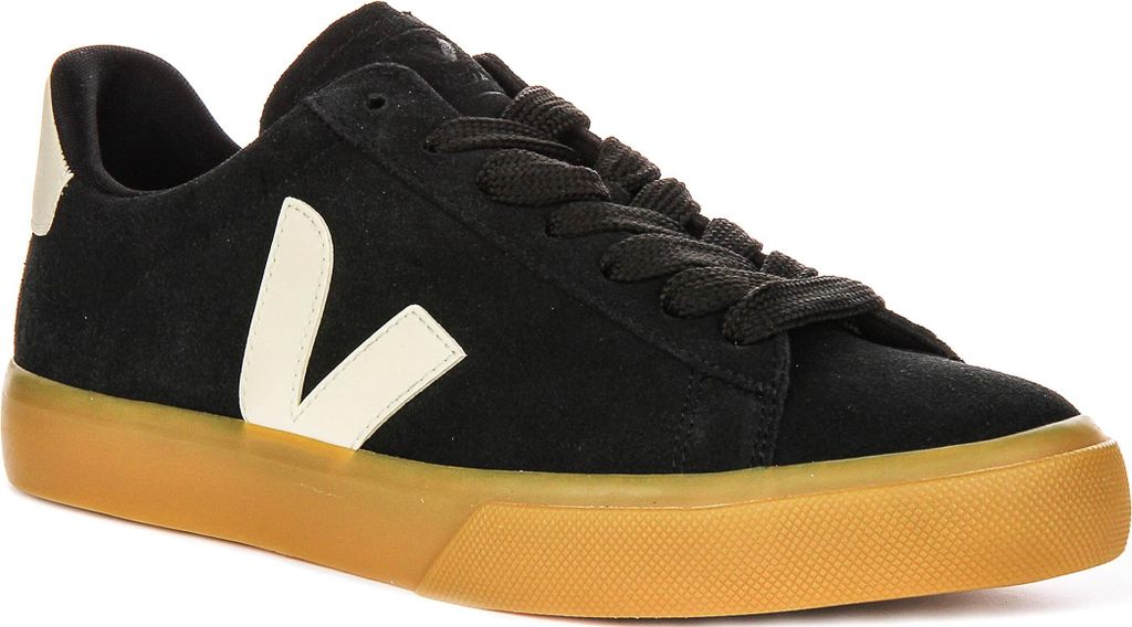 Veja Campo Suede Leder In Schwarz Weiß Für Männer - 8 UK - 42 EU - 9 US / Schwarz Weiß