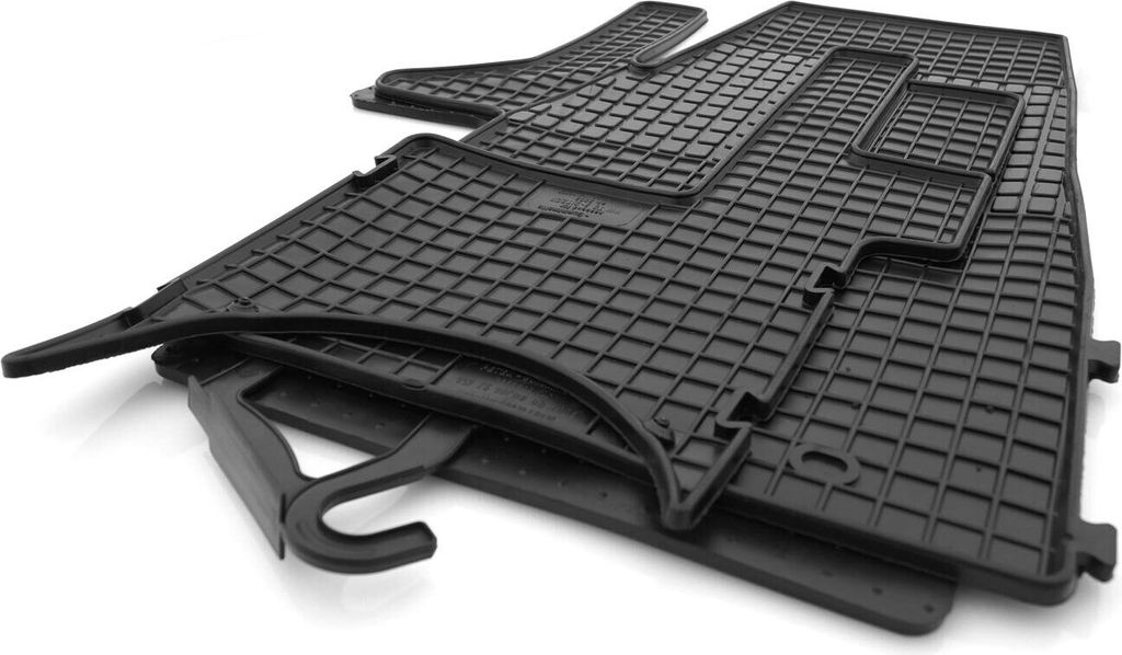 Tappetini in gomma adatti per VW Transporter T5 T6 (3 posti Immagine del prodotto 