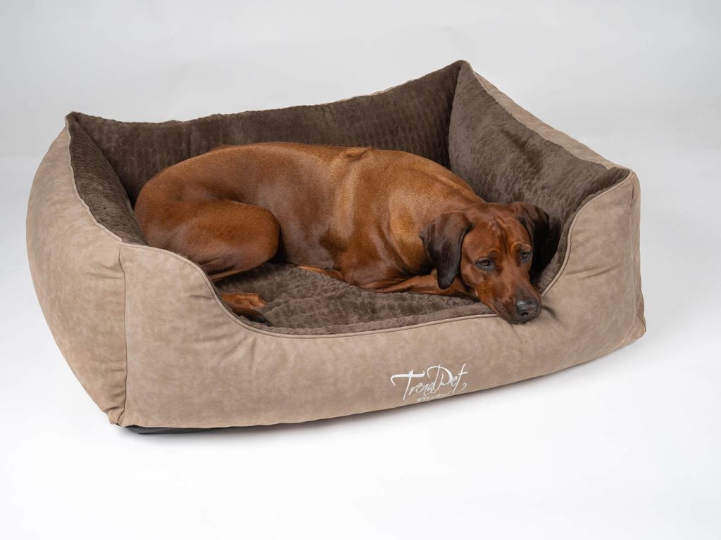 TrendPet VitaBed Style orthopädisches Hundebett braun (120x100x30cm)