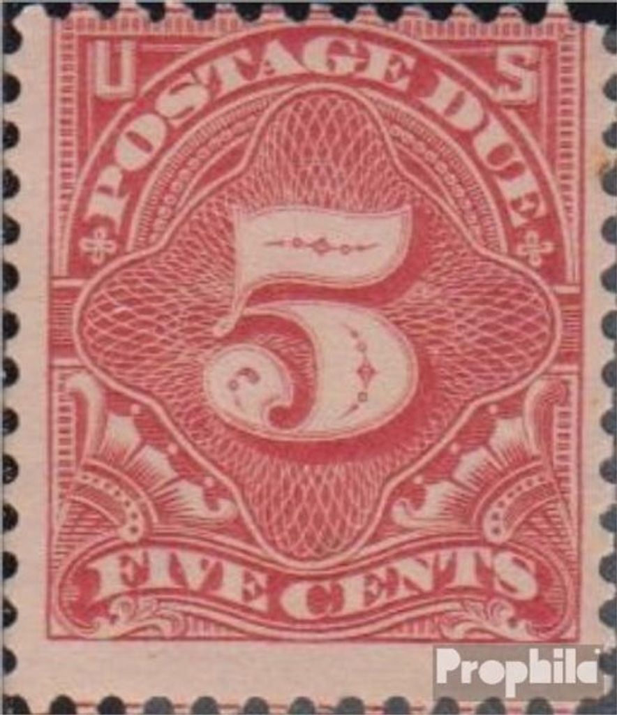 Briefmarken USA 1895 Mi P25 mit Falz Portomarken