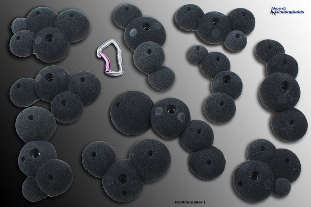 Move-it-Climbingholds - Bubblemaker L (Klettergriffe-Set),schwarz