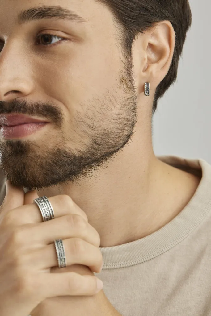 Anello CAI Argento 925 Ossidato - Essenzialità e Design Giappone - 6