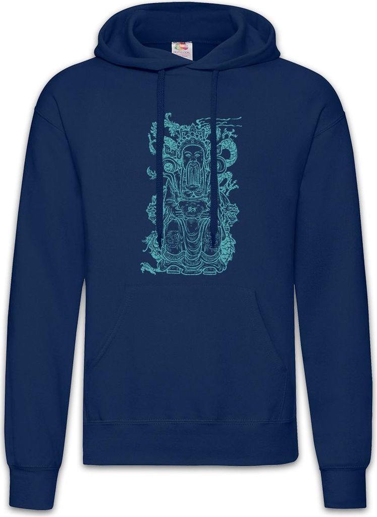 Urban Backwoods Asian Emperor, Herren Hoodie, Farbe: Navy, Größe: XL