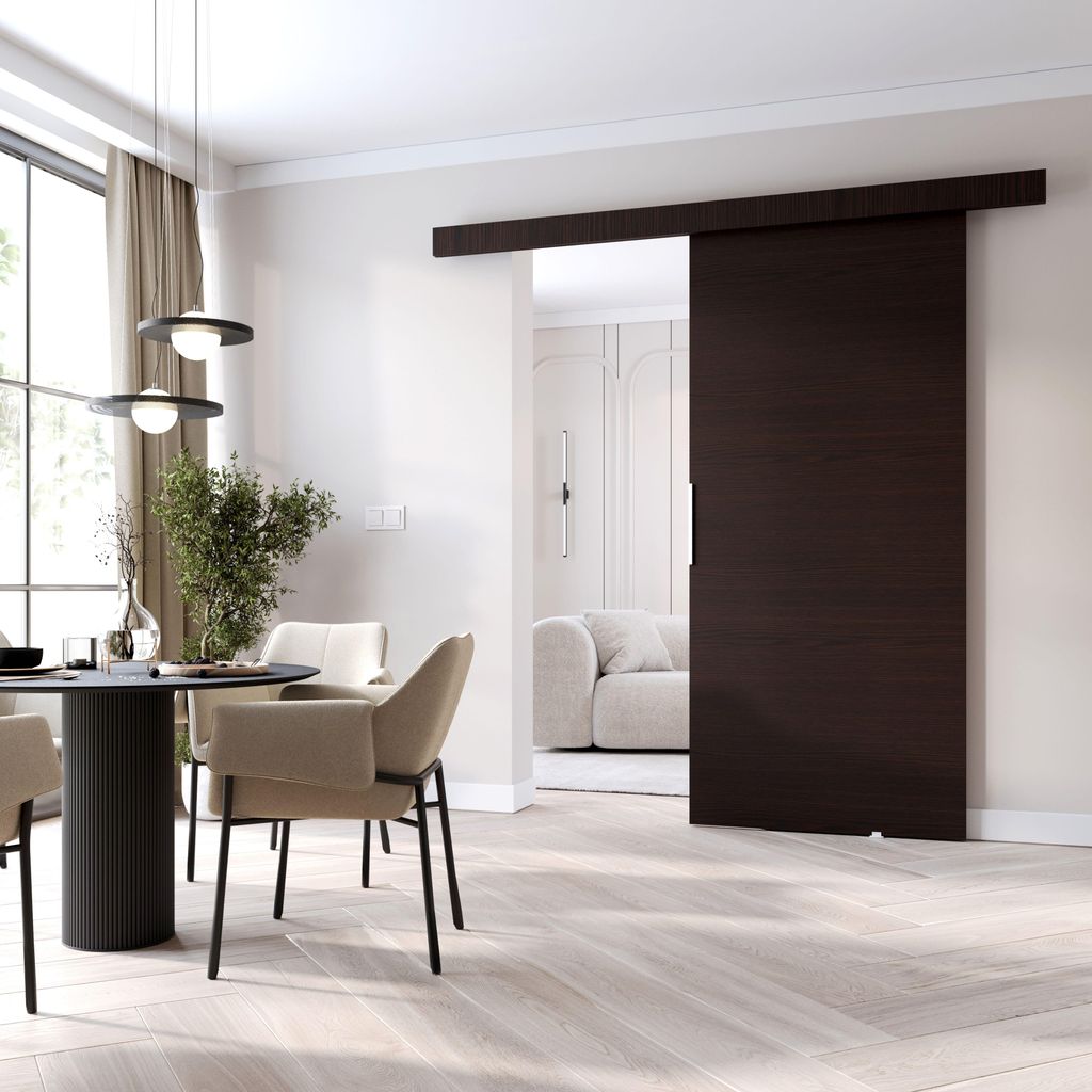 Schiebetür an der Wand BARRET 1 - 106 cm, Wenge Produktbild 