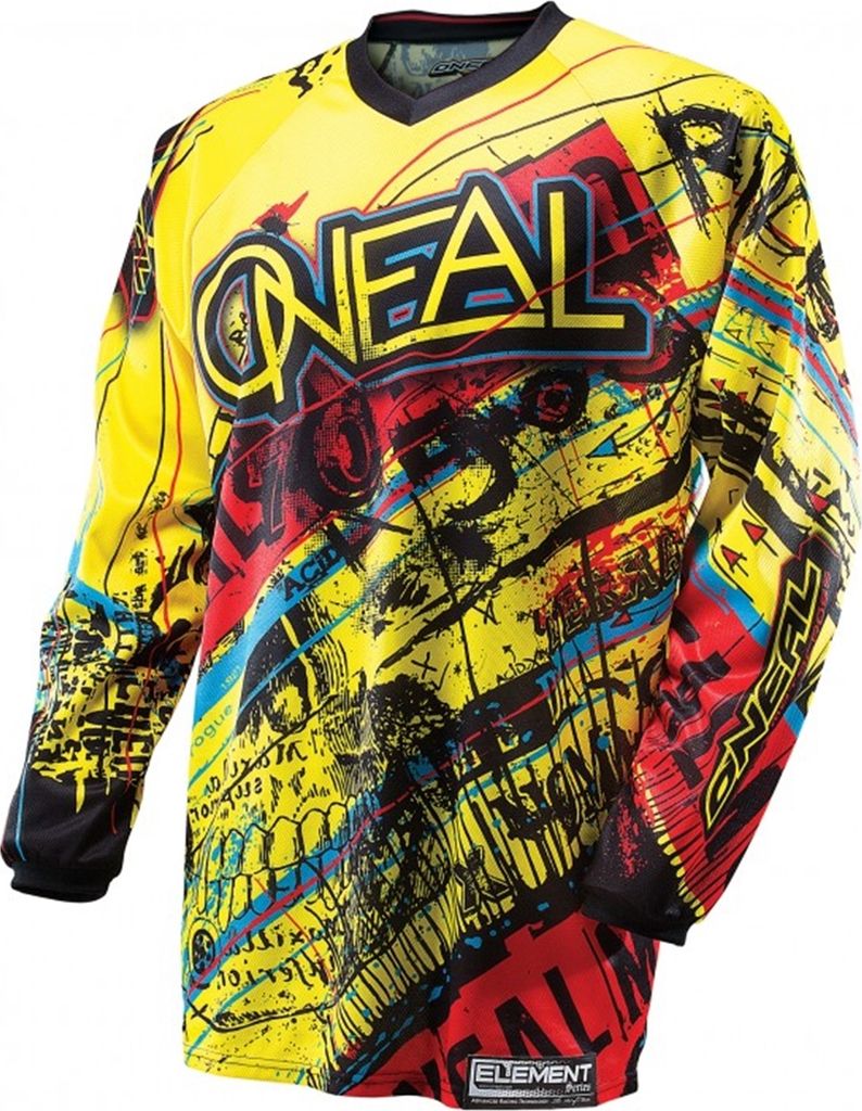 O'NEAL Herren Jersey Element Acid, Gelb , medium