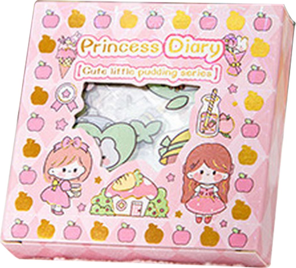 100 Stück/Set Cartoon Scrapbook-Aufkleber, süß, selbstklebend, wasserdicht, PET, verschiedene Muster, DIY, abnehmbar, Planer, Journaling, DIY, A...