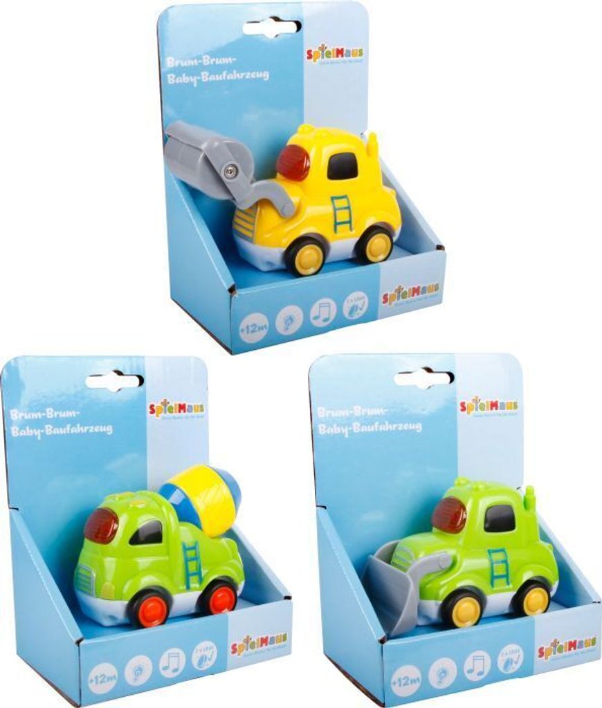 SMB Brum Brum Baufahrzeuge, 3-fach sorti
