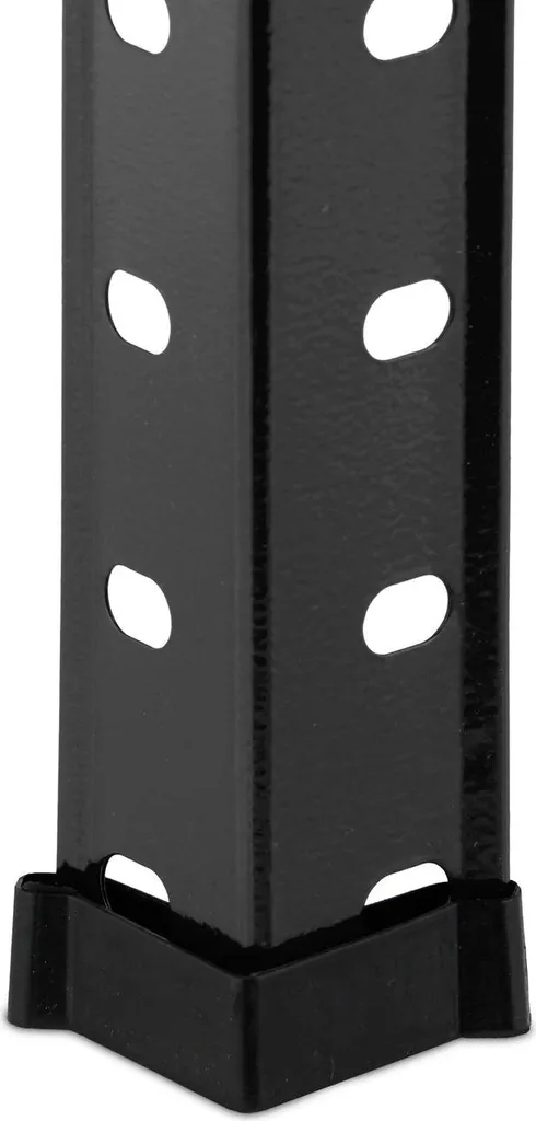 Étagères robustes noires 4 niveaux modulables - Charge lourde de 700 kg - 8