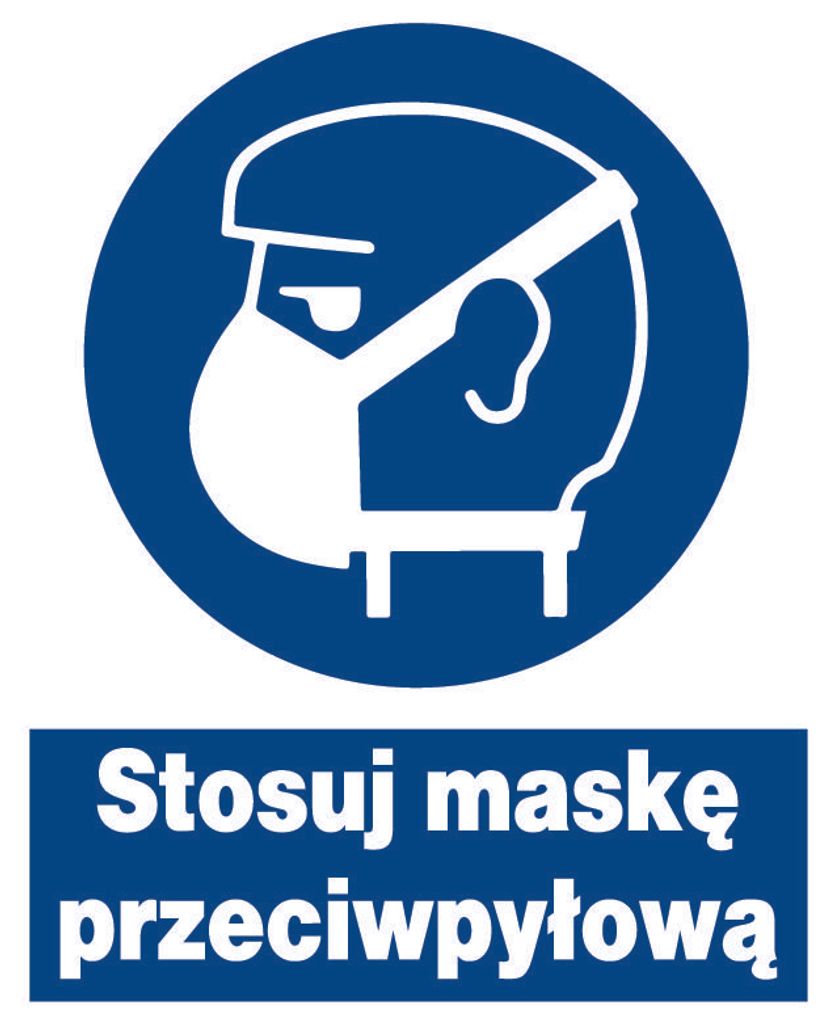ZNO-24 Arbeitsschutzzeichen, Staubmaske tragen