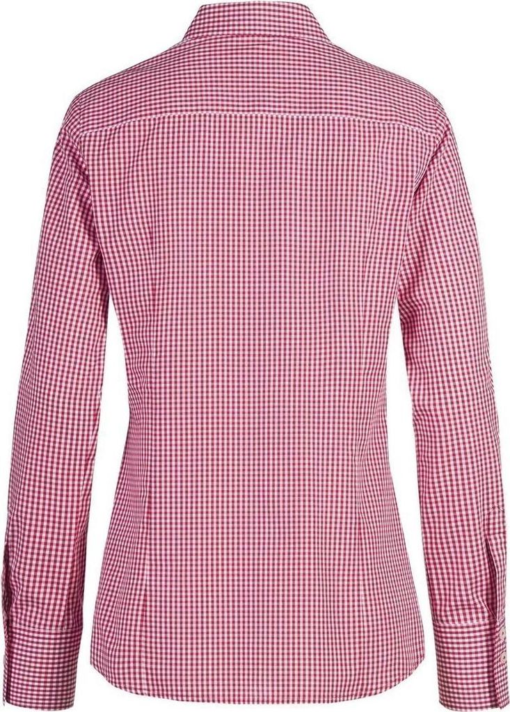 Greiff BASIC Damen Bluse Langarm Kent Regular vichy karo Rot 54