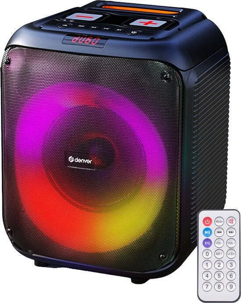 Speaker Denver BPS-250 per Feste | Bluetooth 5.0 | Luci LED e Karaoke - 6