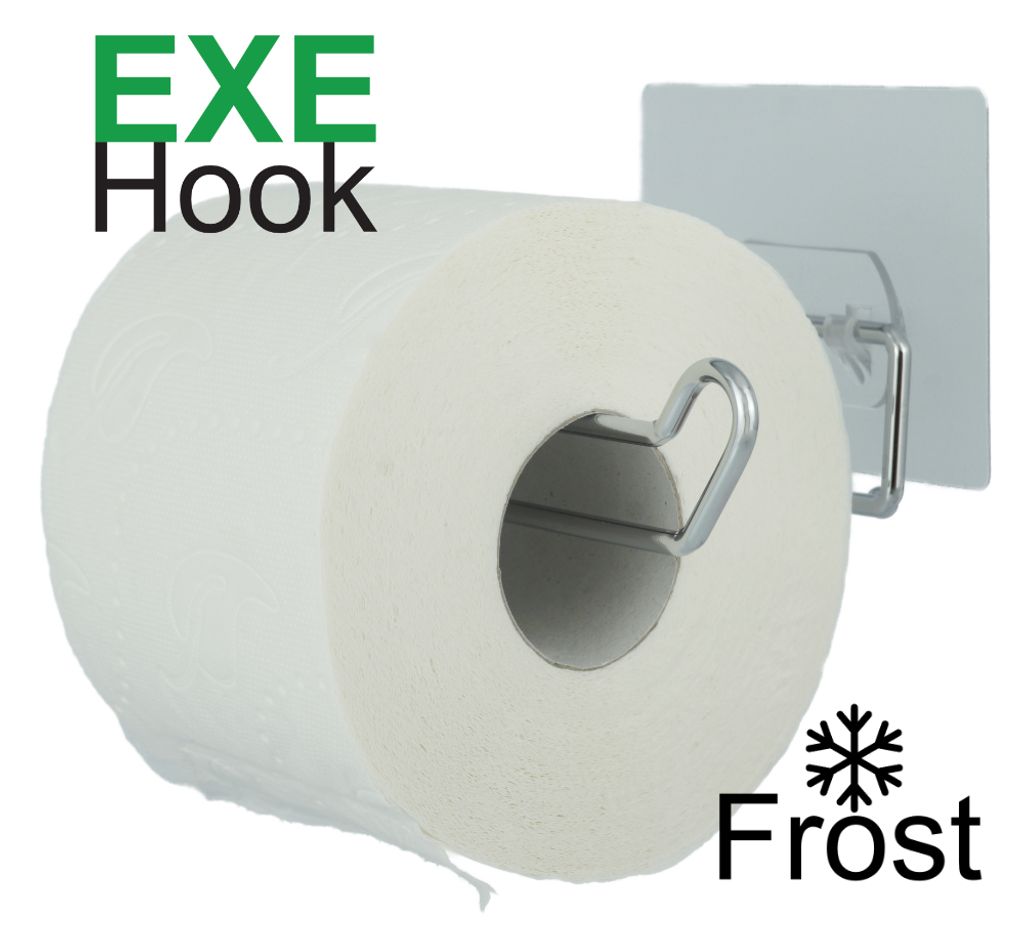 EXE Hook Haken selbstklebend ohne bohren wiederverwendbar Wasserfest Toilettenrollenhalter