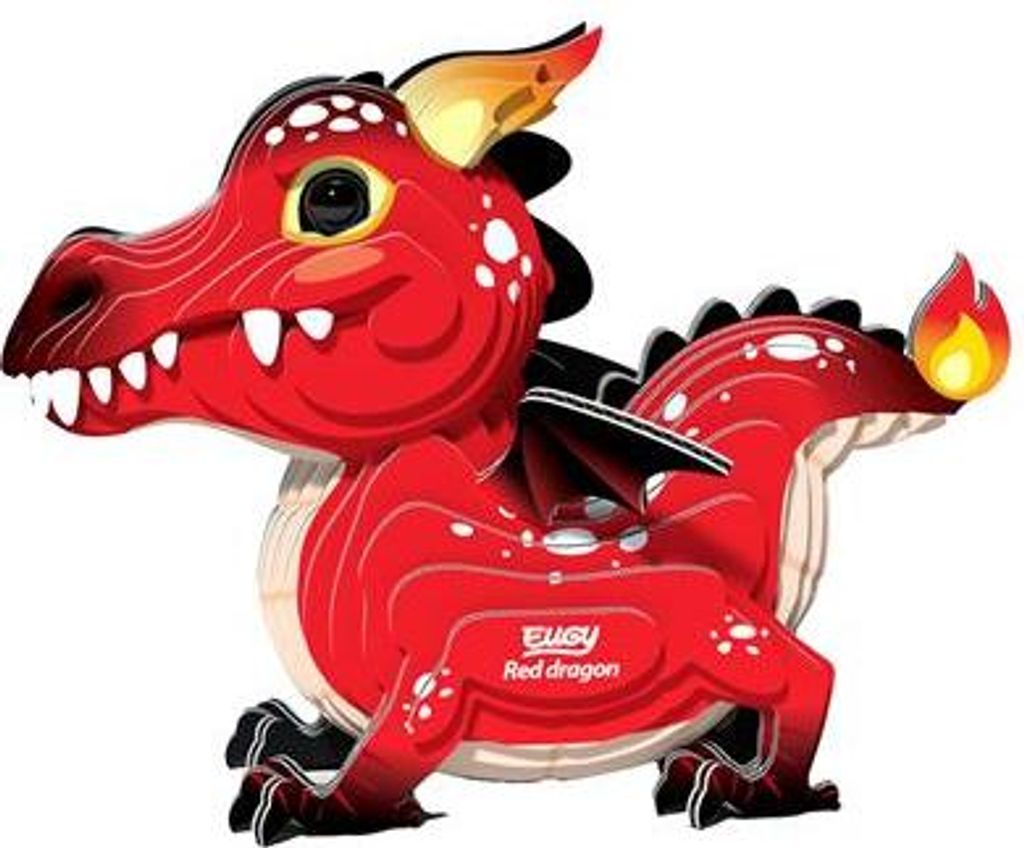 Eugy 3D Puzzle - Drache umweltfreundliches Bastelset Produktbild 