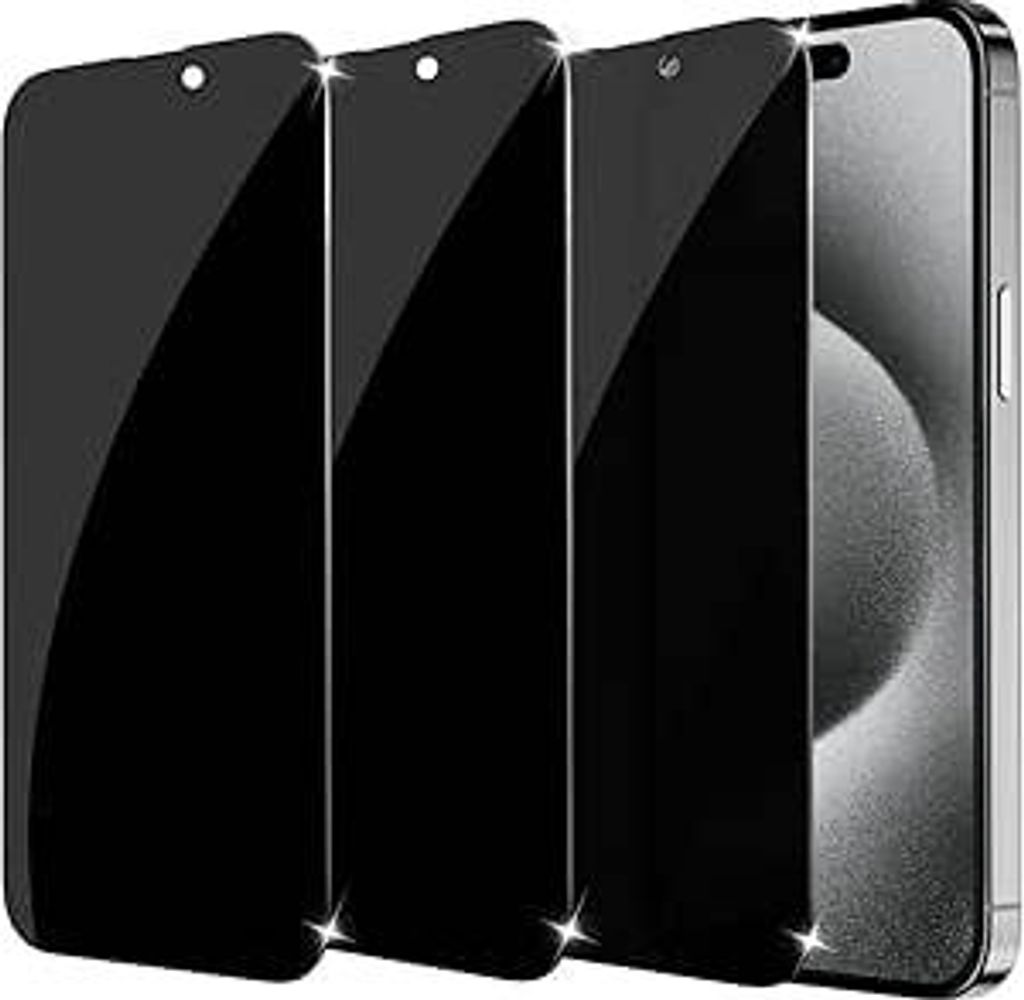 Displayschutzglas für iPhone mit Privatsphäre Privacy – IPhone 16 Pro / 3er Pack
