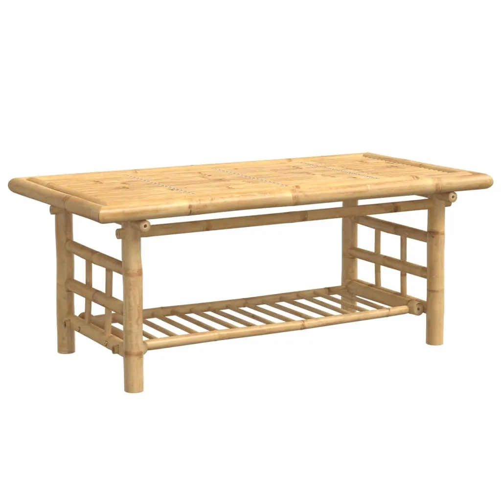 Tavolino da Salotto 110x55x45 cm in Bambù Naturale | Arredo Sostenibile