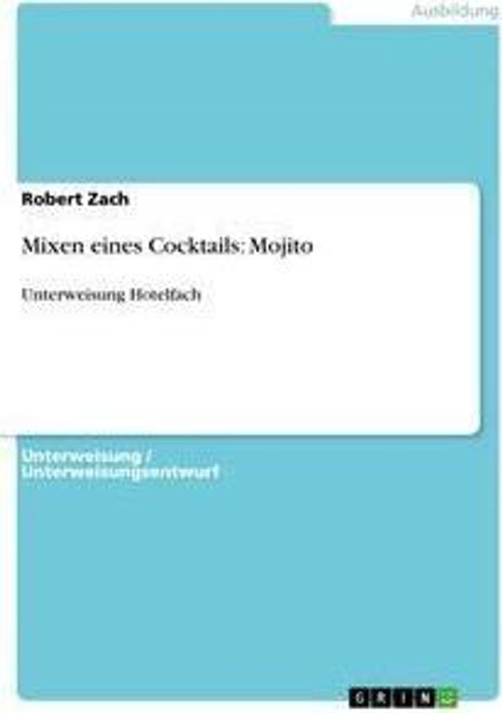 Mixen eines Cocktails: Mojito