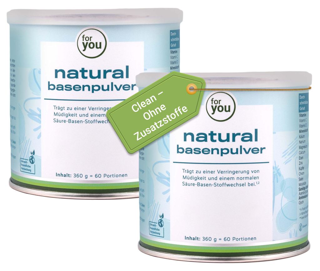 for you natural basenpulver Doppelpack Produktbild 