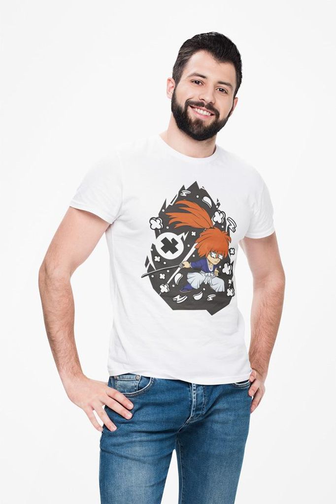 D&B Uni Polo PC00097 SamuraiX Weiß-Größe M
