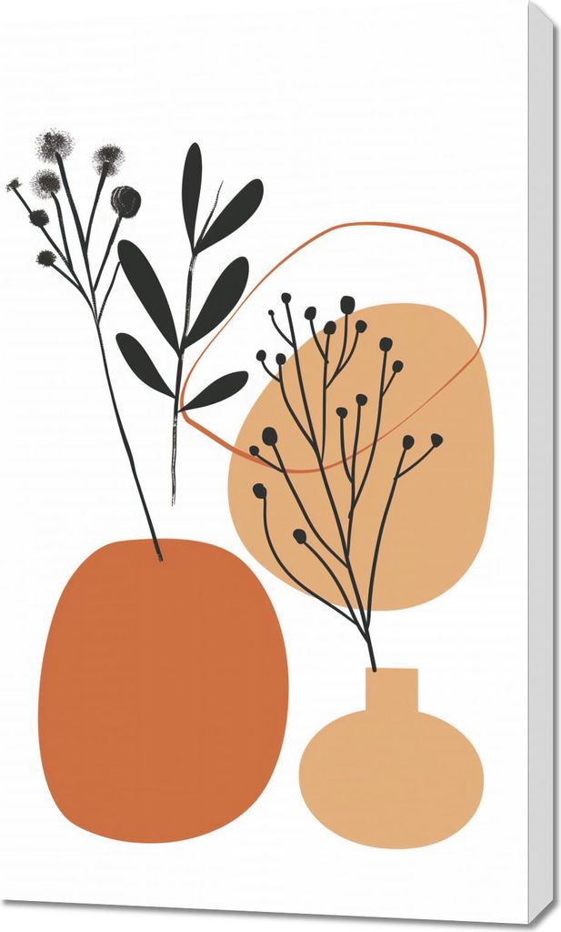 Bild 60x100cm Botanisch Pastell