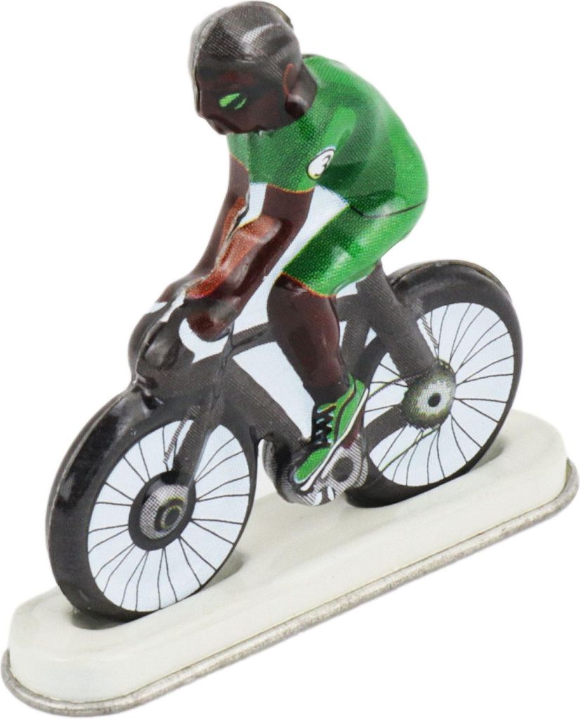 Blechspielzeug Mini Fahrrad Fahrradfahrer Modell 03 Miniatur Figur Blechfahrrad