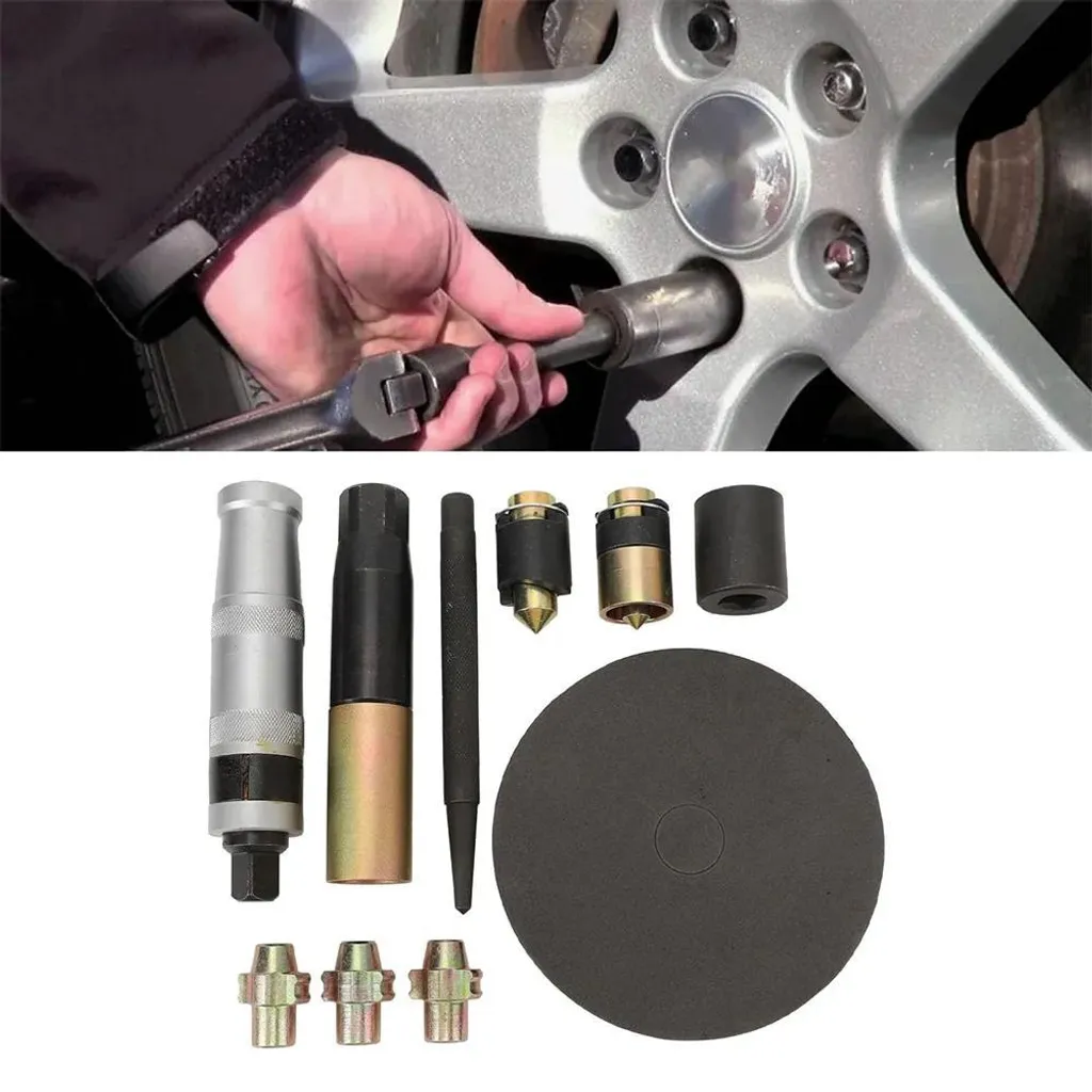 Kit démontage écrous de roue universel - Extracteur jantes endommagées